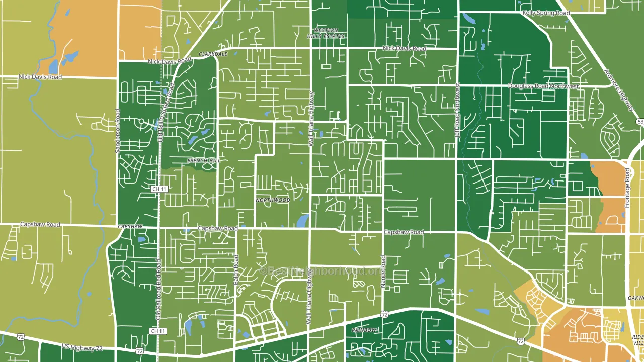 35757, AL block-group voter-turnout map