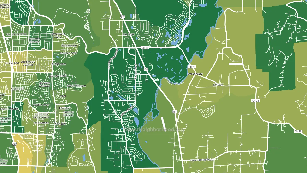 35763, AL block-group voter-turnout map