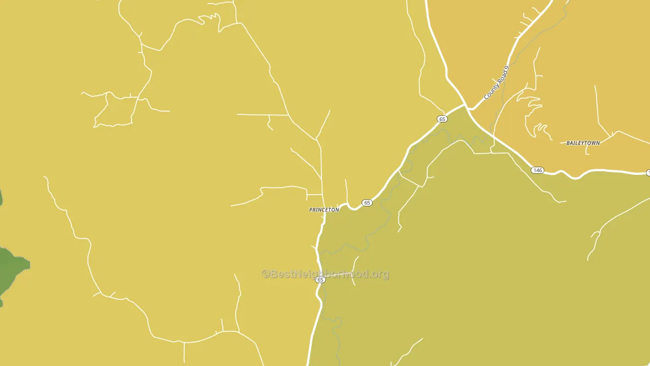 35766, AL block-group voter-turnout map