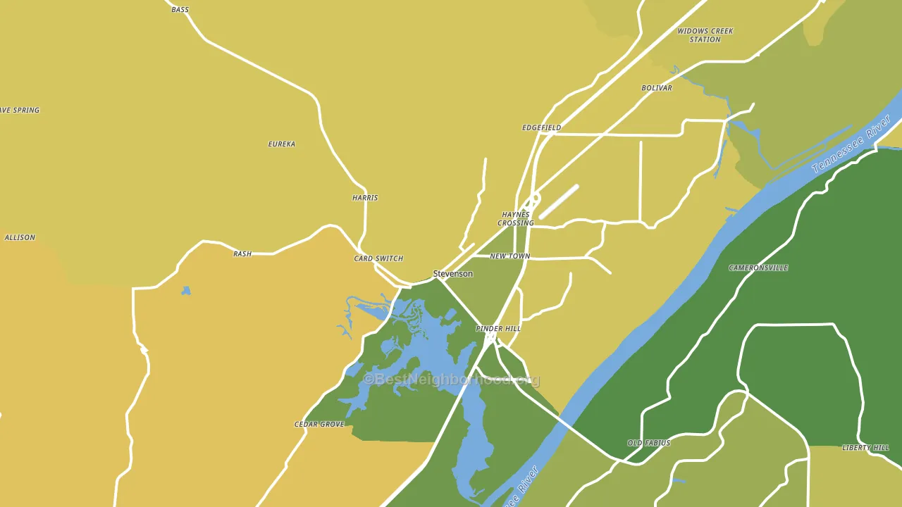 35772, AL block-group voter-turnout map