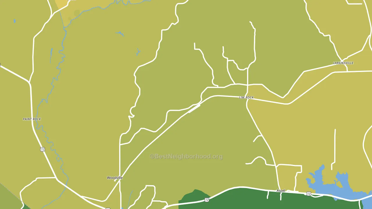 35776, AL block-group voter-turnout map