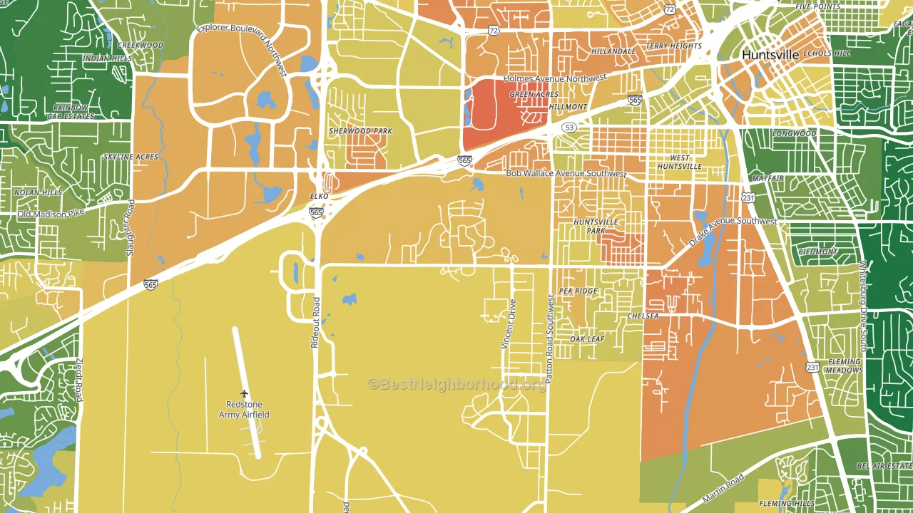 35808, AL block-group voter-turnout map