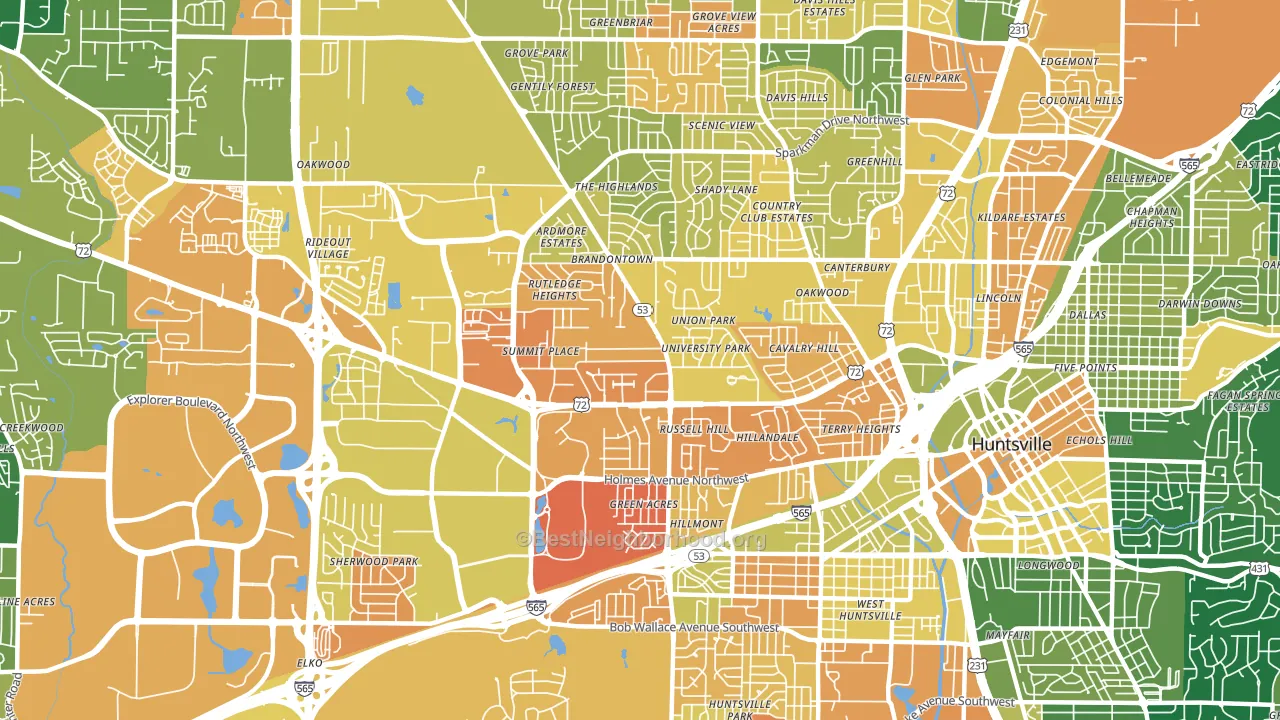 35816, AL block-group voter-turnout map