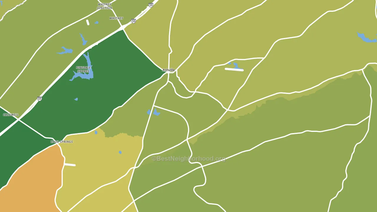 35953, AL block-group voter-turnout map