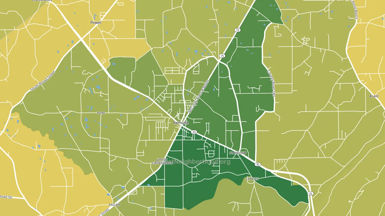 35986, AL block-group voter-turnout map