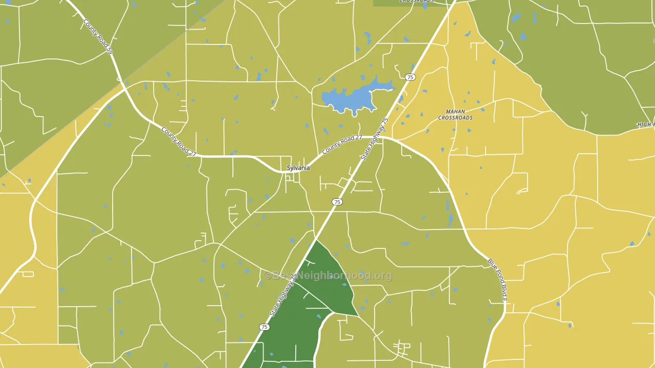 35988, AL block-group voter-turnout map