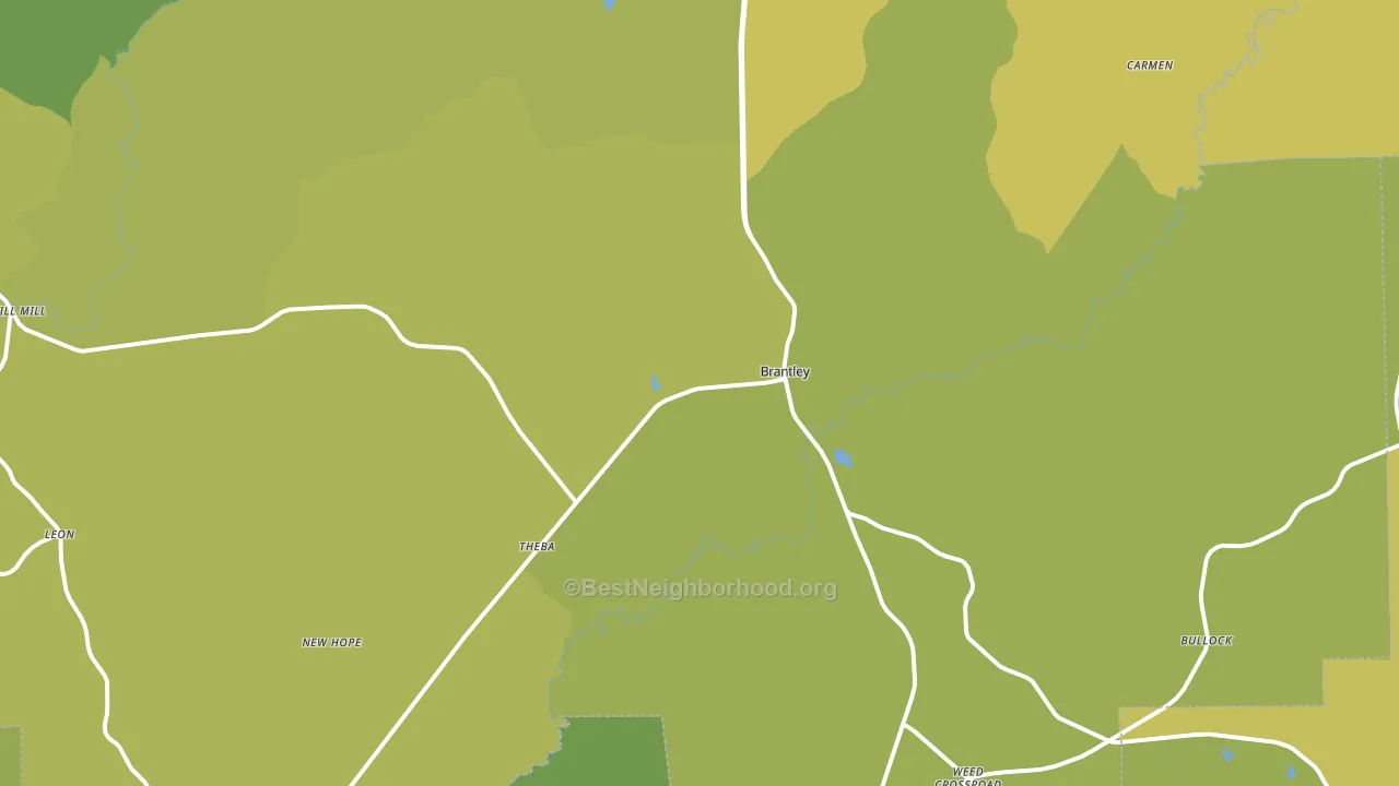 36009, AL block-group voter-turnout map