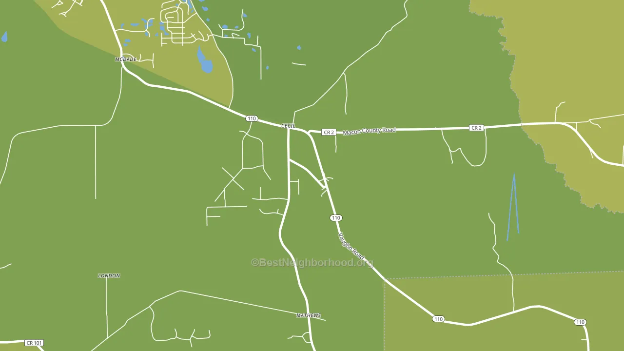 36013, AL block-group voter-turnout map