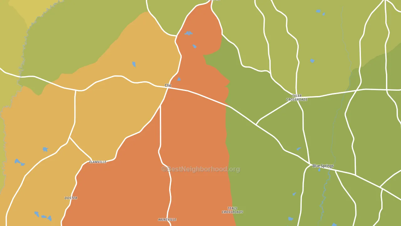 36017, AL block-group voter-turnout map