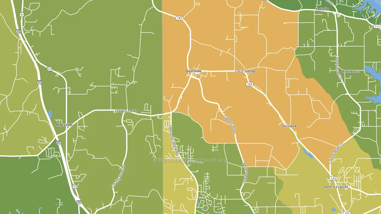 36022, AL block-group voter-turnout map