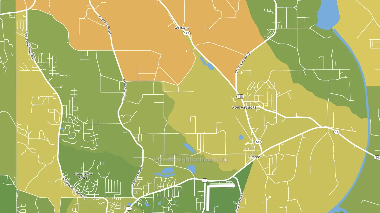 36025, AL block-group voter-turnout map