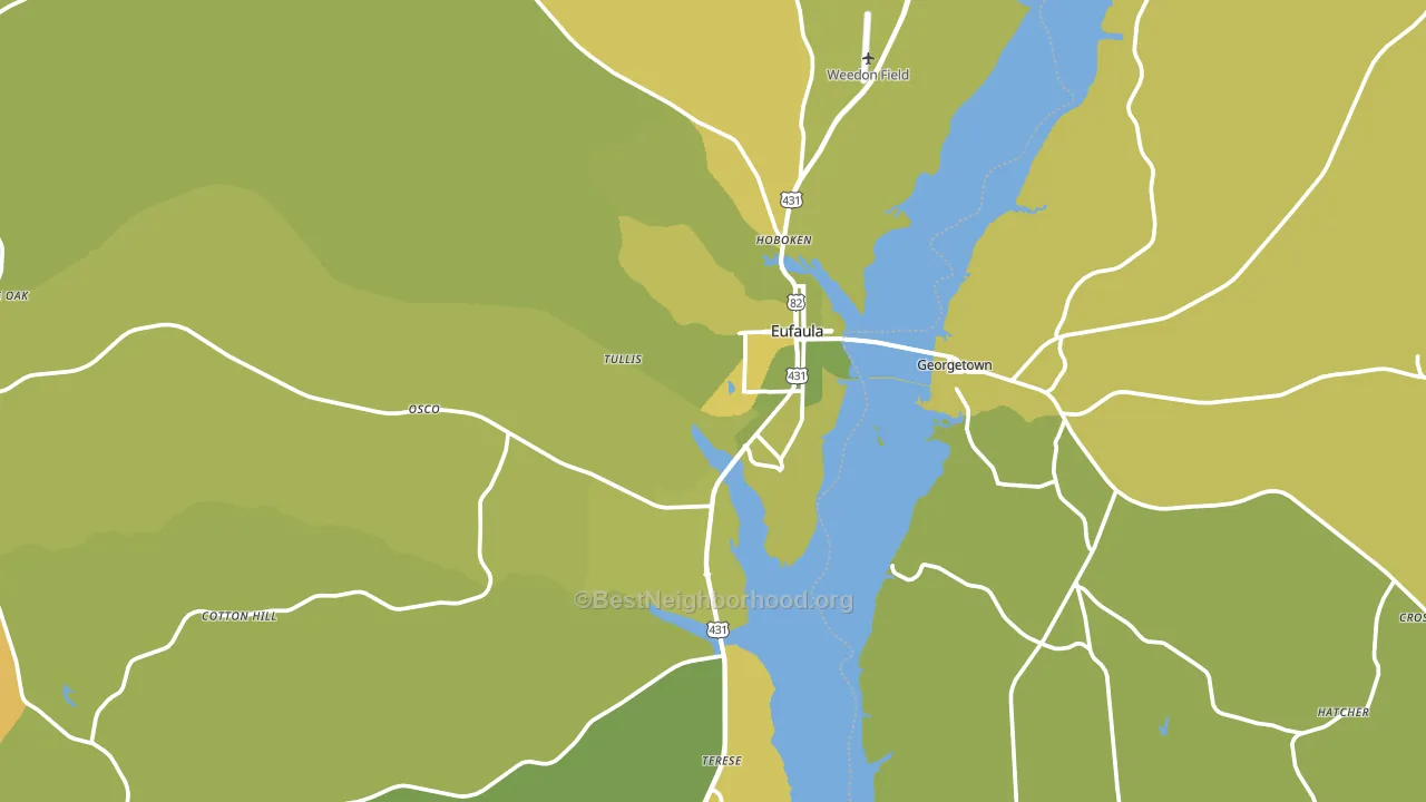 36027, AL block-group voter-turnout map