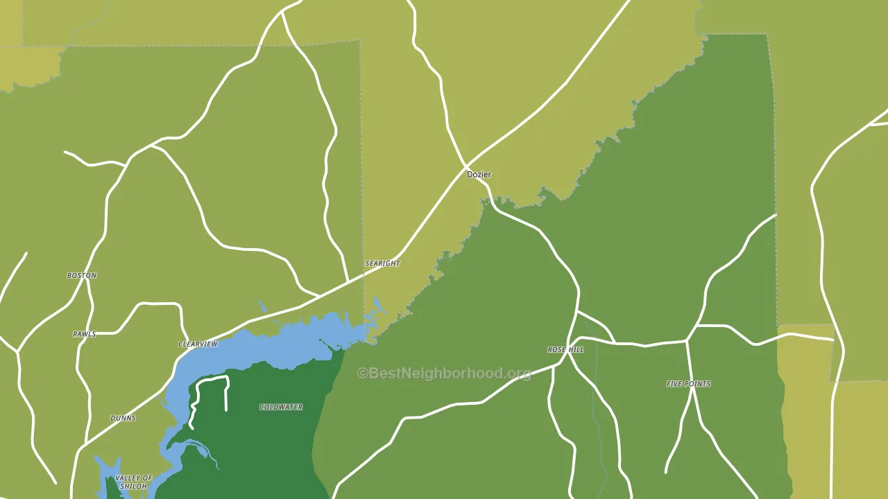 36028, AL block-group voter-turnout map