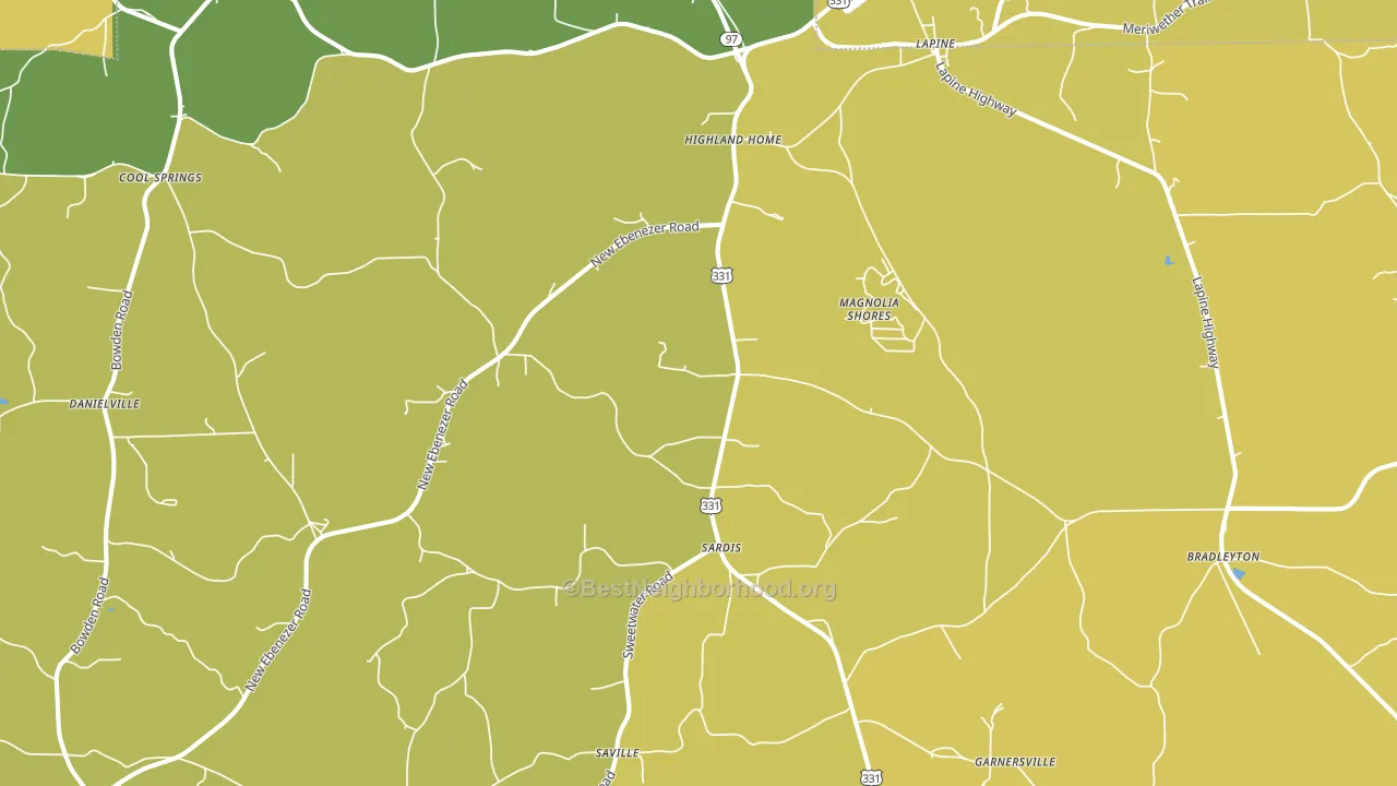 36041, AL block-group voter-turnout map