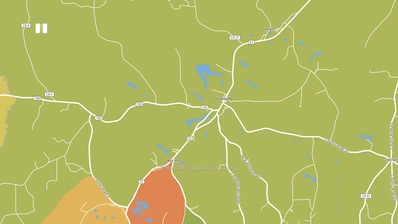 36048, AL block-group voter-turnout map
