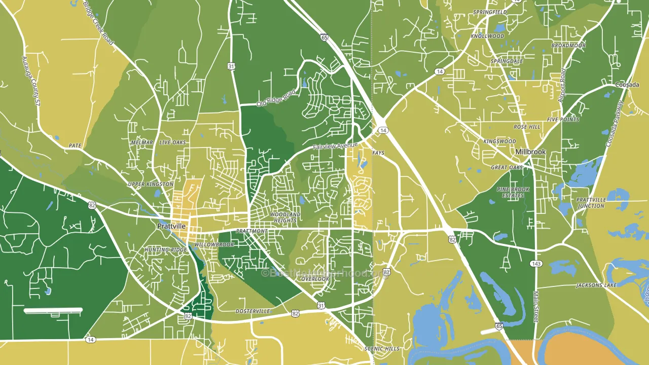 36066, AL block-group voter-turnout map