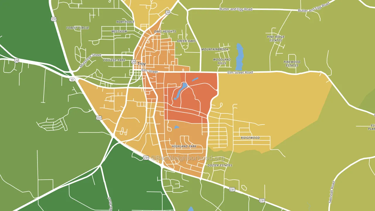 36082, AL block-group voter-turnout map