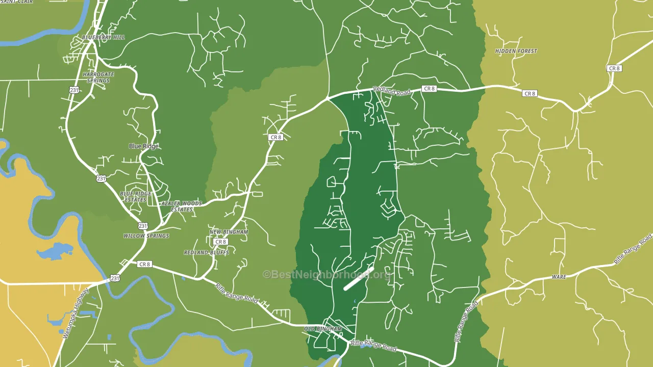 36093, AL block-group voter-turnout map