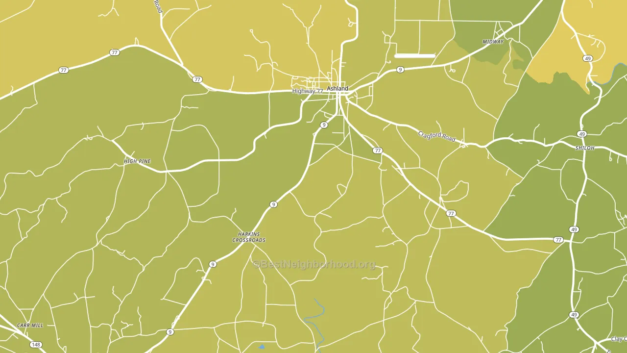 36251, AL block-group voter-turnout map