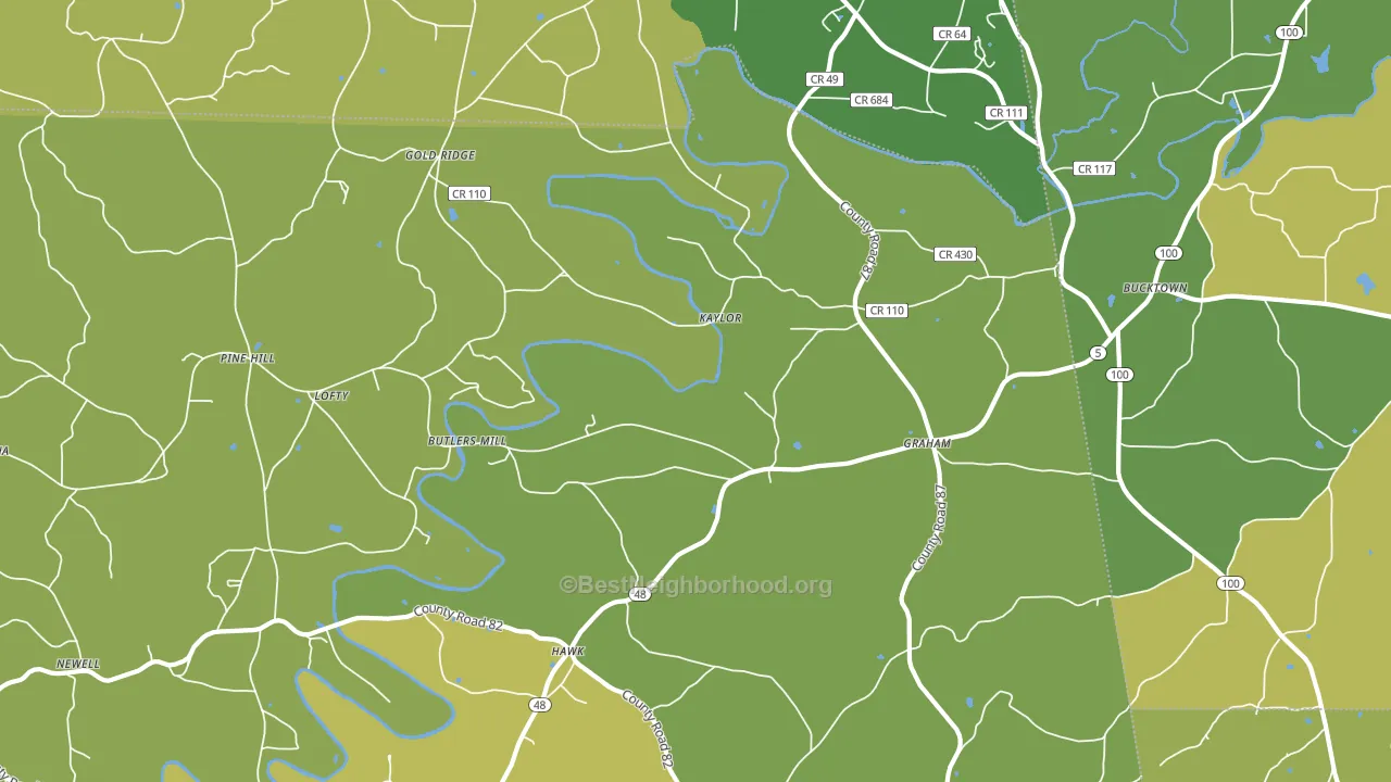 36263, AL block-group voter-turnout map