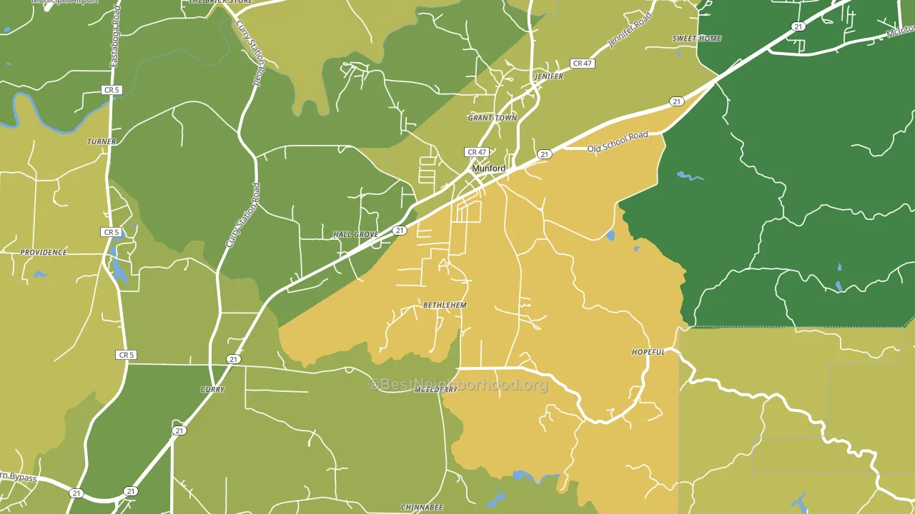 36268, AL block-group voter-turnout map