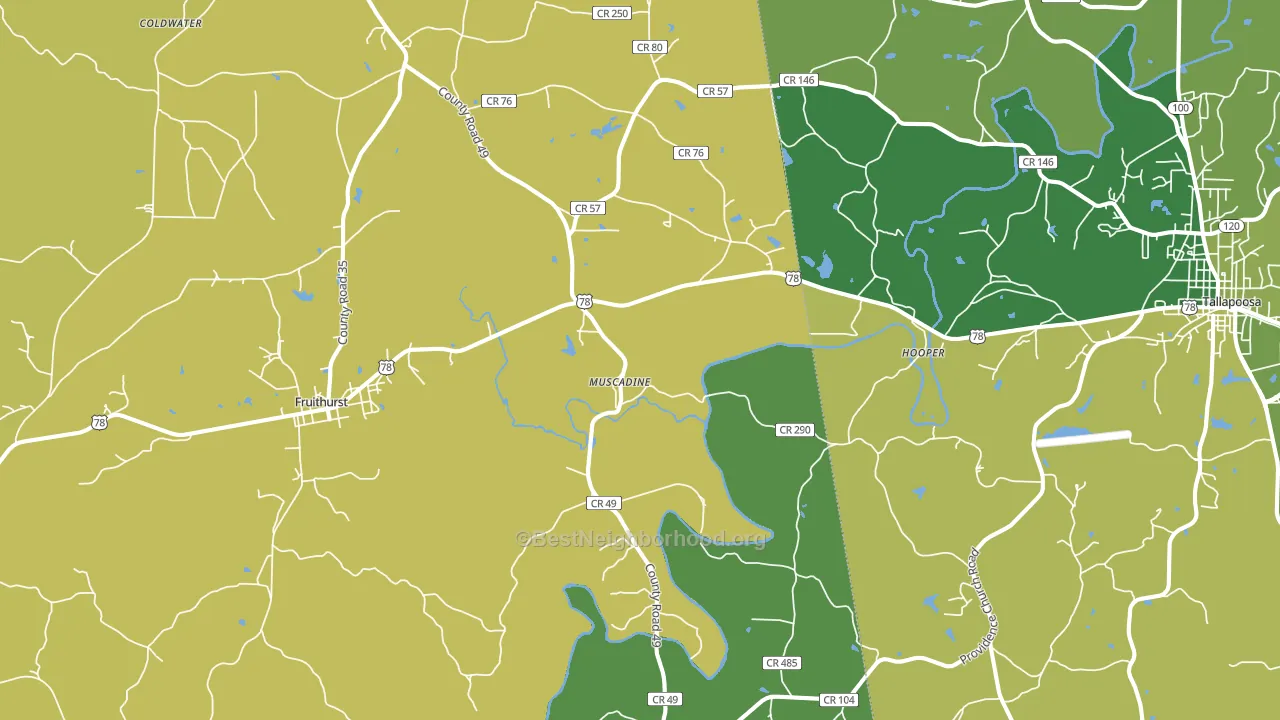36269, AL block-group voter-turnout map