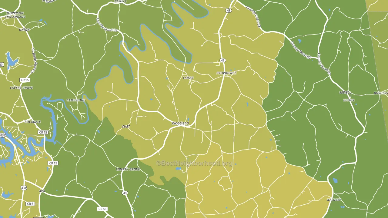 36280, AL block-group voter-turnout map