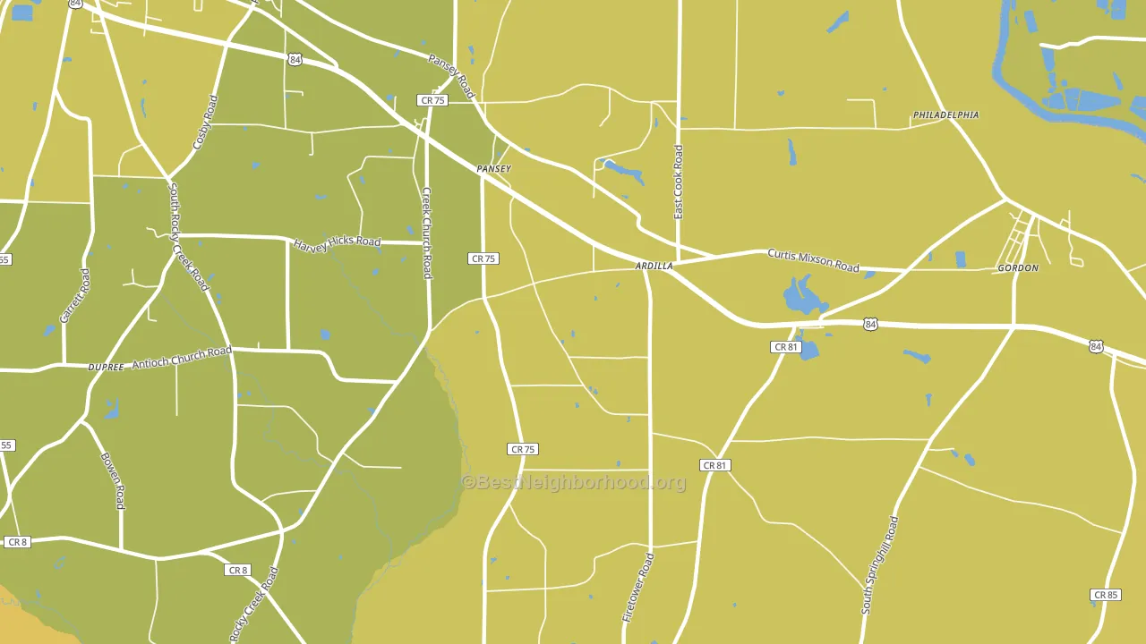 36370, AL block-group voter-turnout map