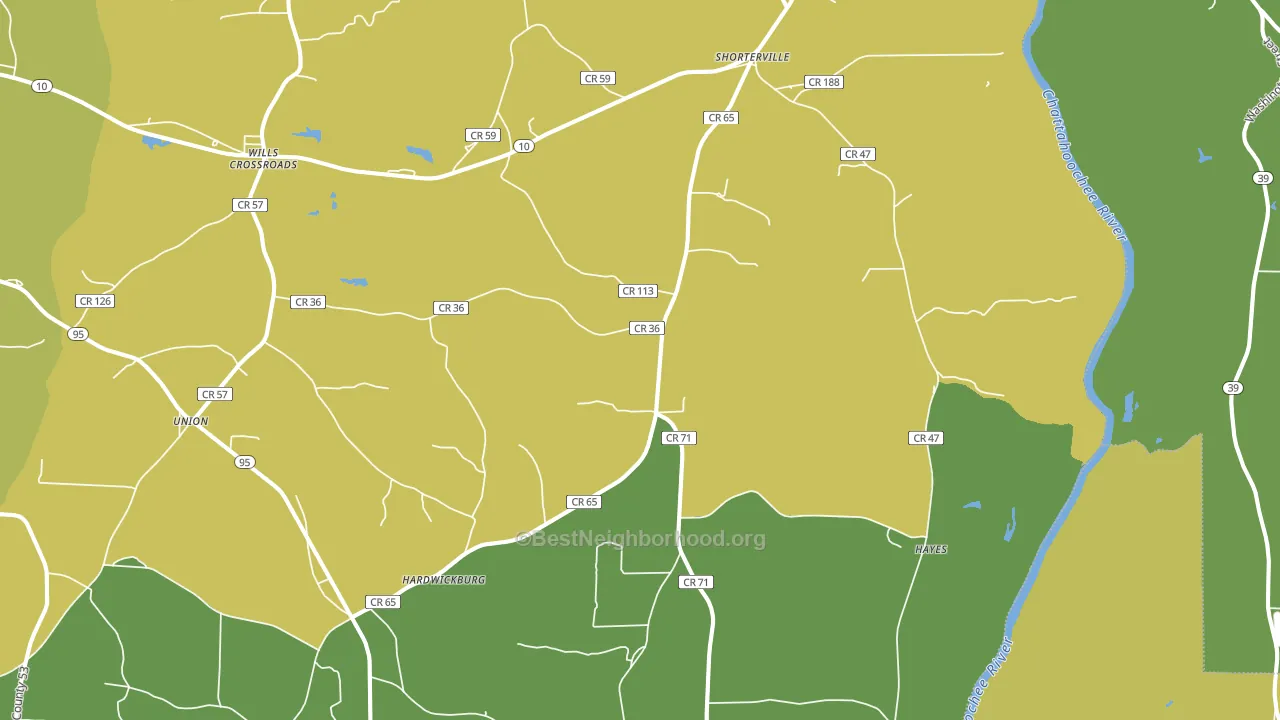 36373, AL block-group voter-turnout map
