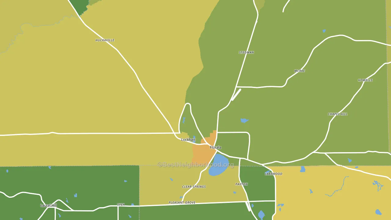 36442, AL block-group voter-turnout map