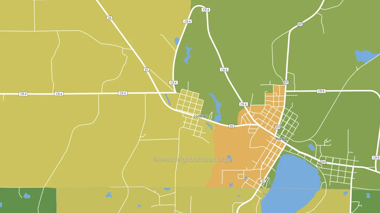 36455, AL block-group voter-turnout map
