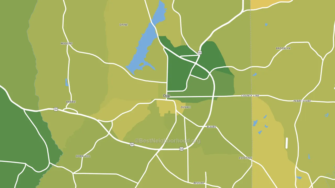 36467, AL block-group voter-turnout map