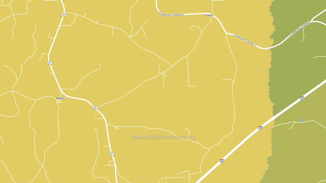 36473, AL block-group voter-turnout map