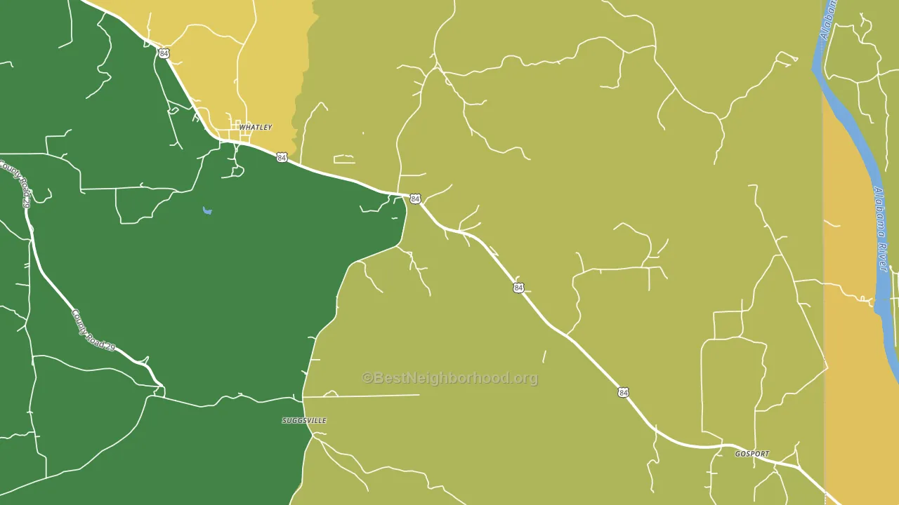 36482, AL block-group voter-turnout map