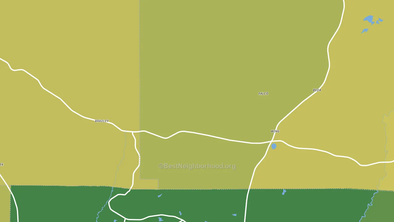 36483, AL block-group voter-turnout map