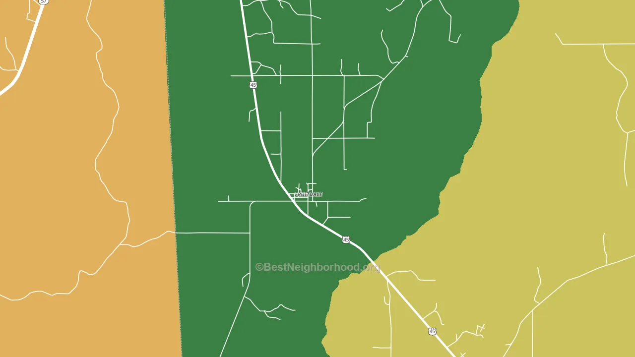 36539, AL block-group voter-turnout map