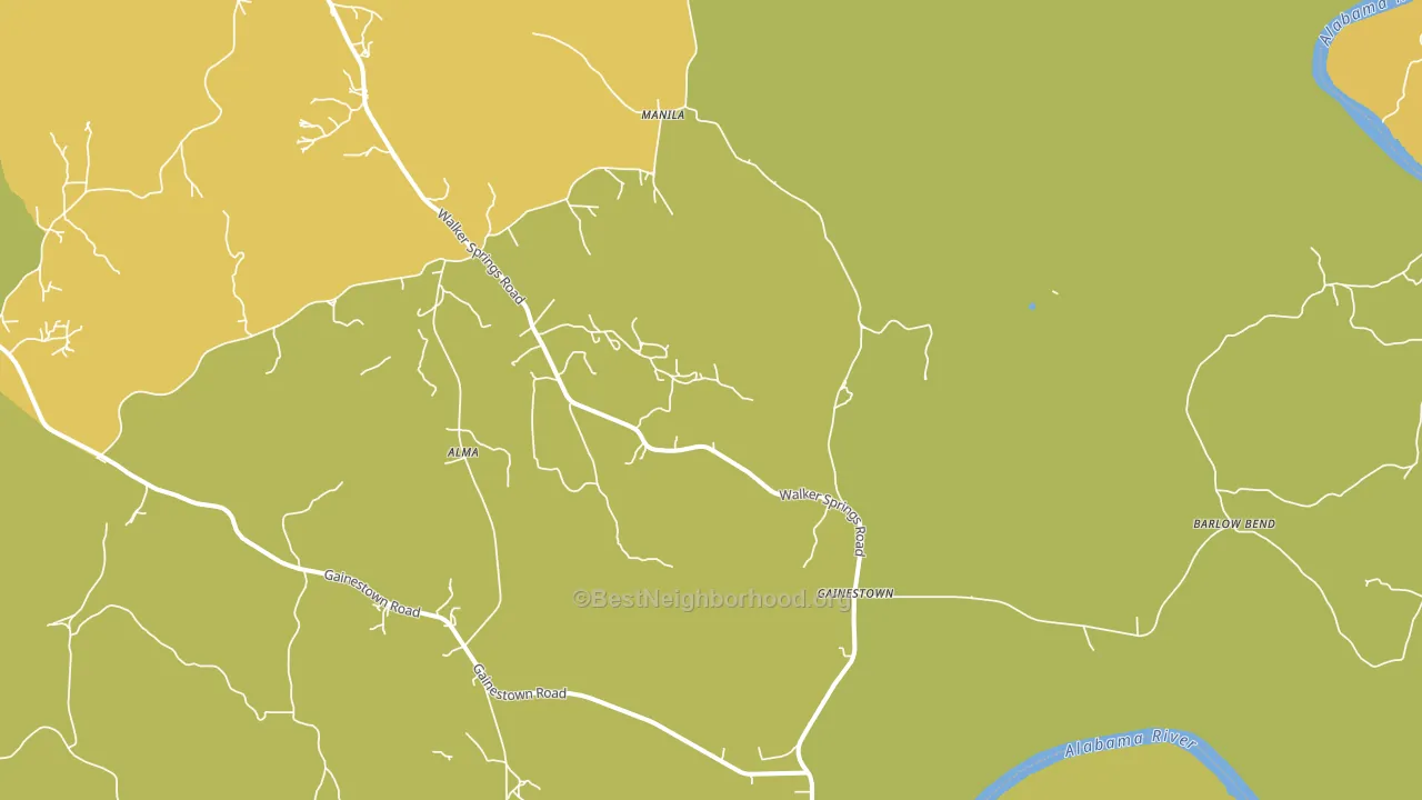 36540, AL block-group voter-turnout map