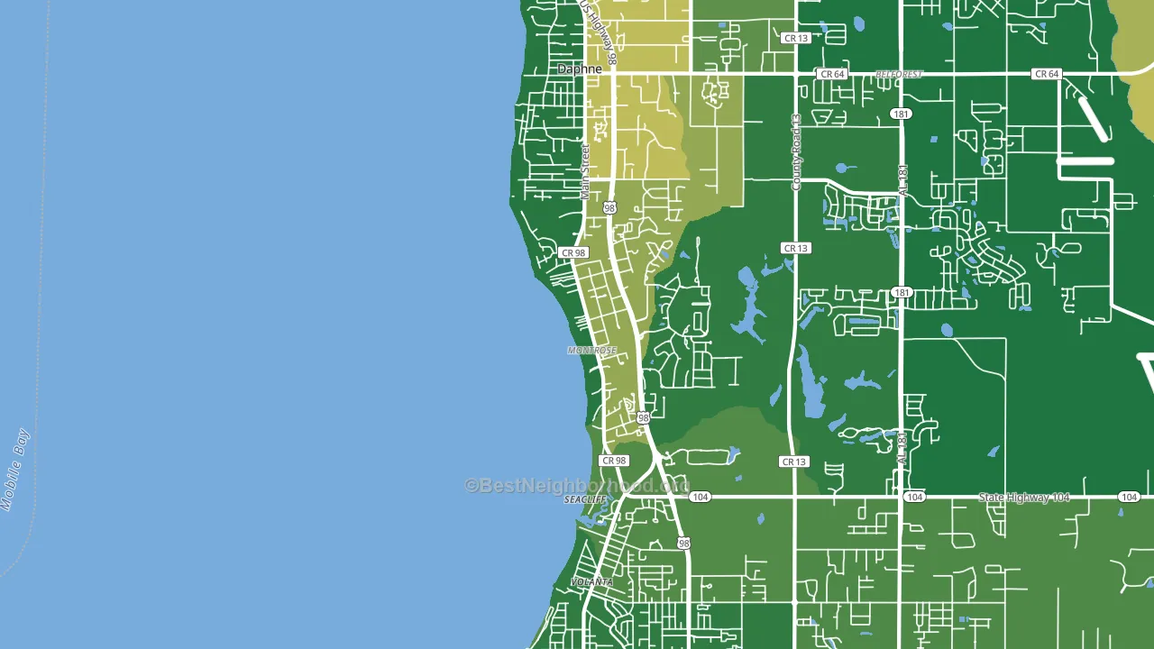 36559, AL block-group voter-turnout map