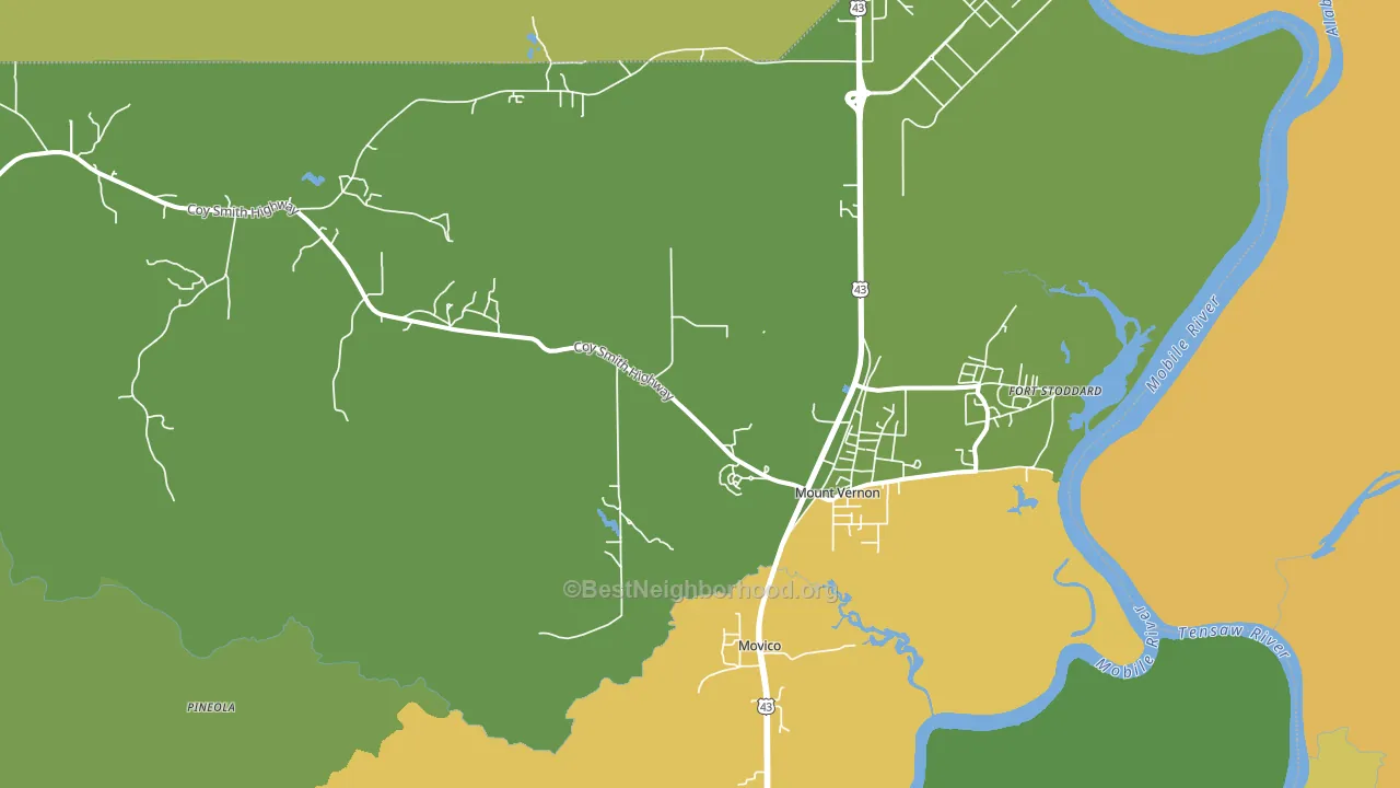 36560, AL block-group voter-turnout map