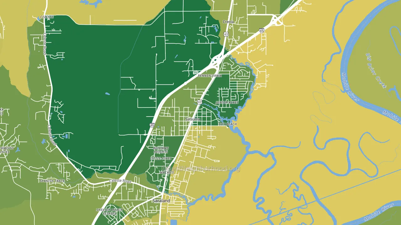 36572, AL block-group voter-turnout map