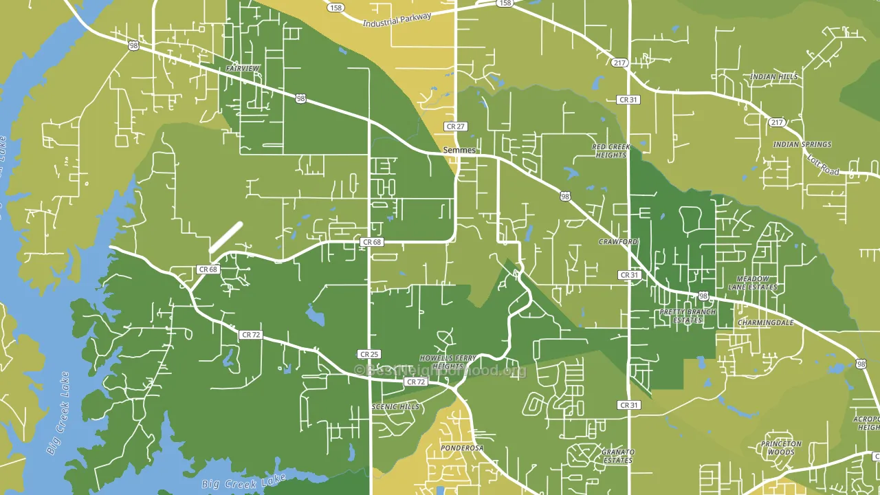 36575, AL block-group voter-turnout map