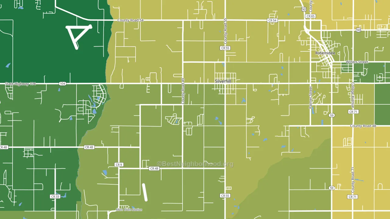 36576, AL block-group voter-turnout map