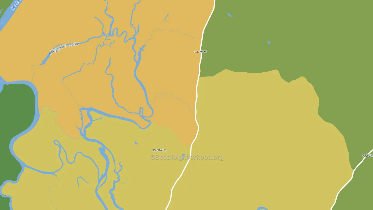 36579, AL block-group voter-turnout map