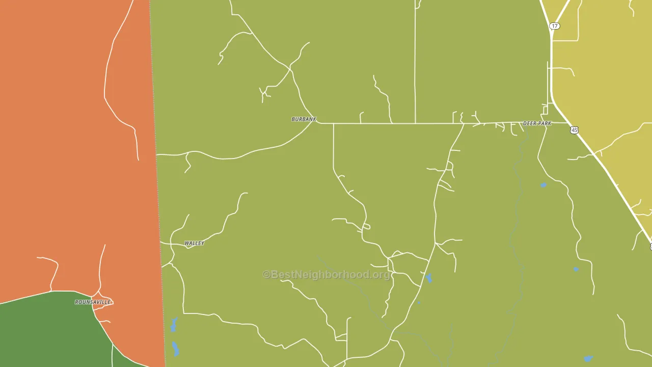 36584, AL block-group voter-turnout map