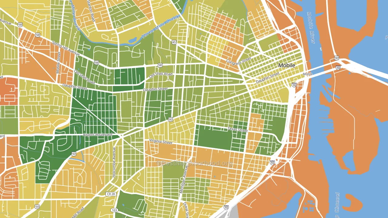 36604, AL block-group voter-turnout map