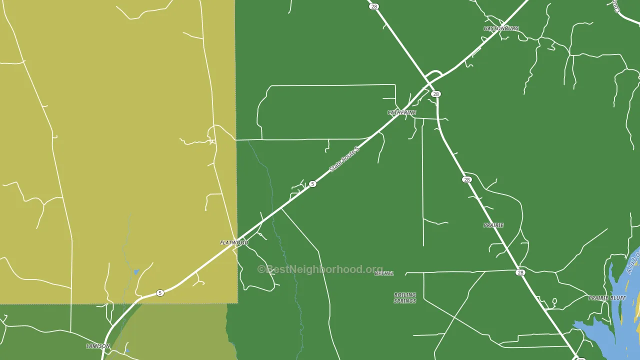 36728, AL block-group voter-turnout map