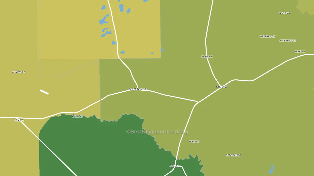 36773, AL block-group voter-turnout map