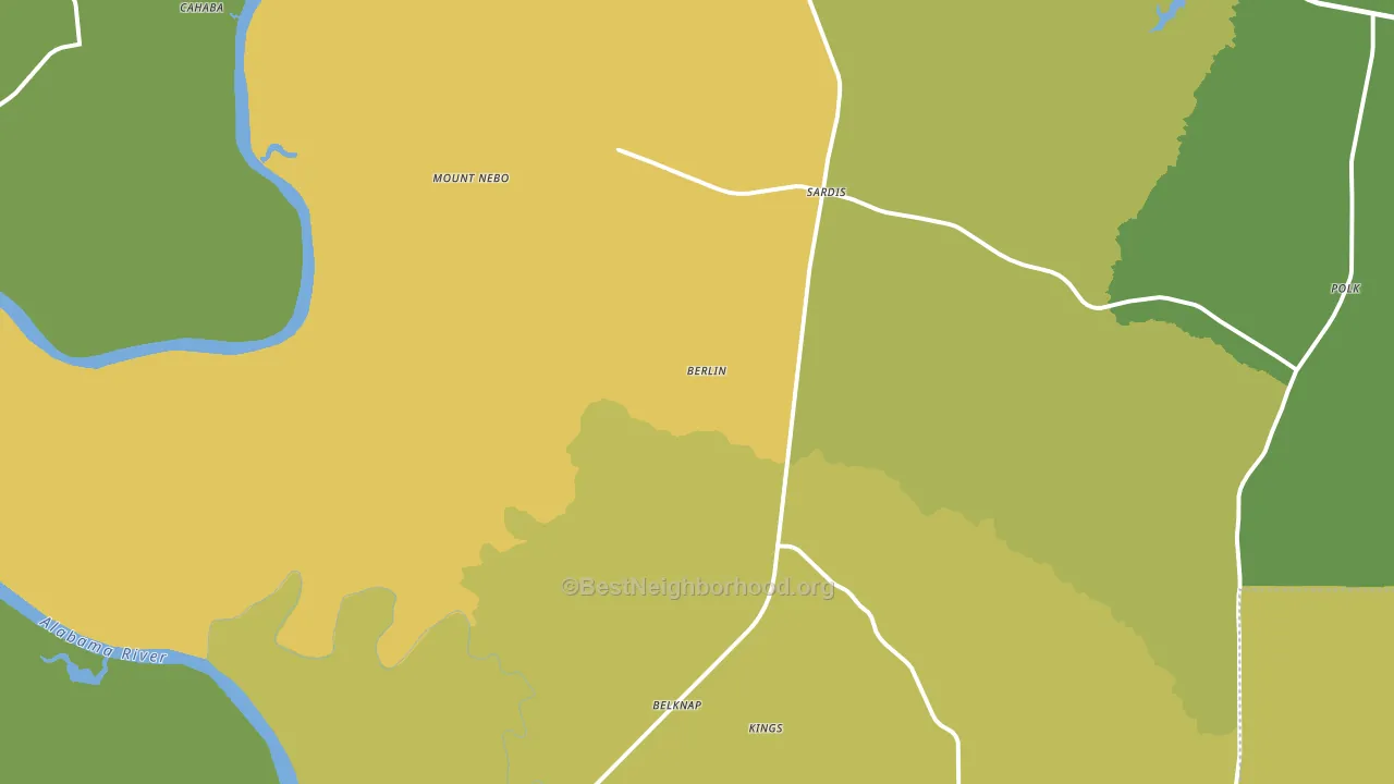 36775, AL block-group voter-turnout map