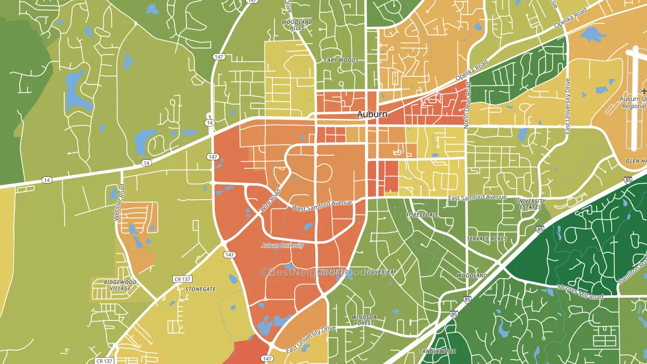 36849, AL block-group voter-turnout map