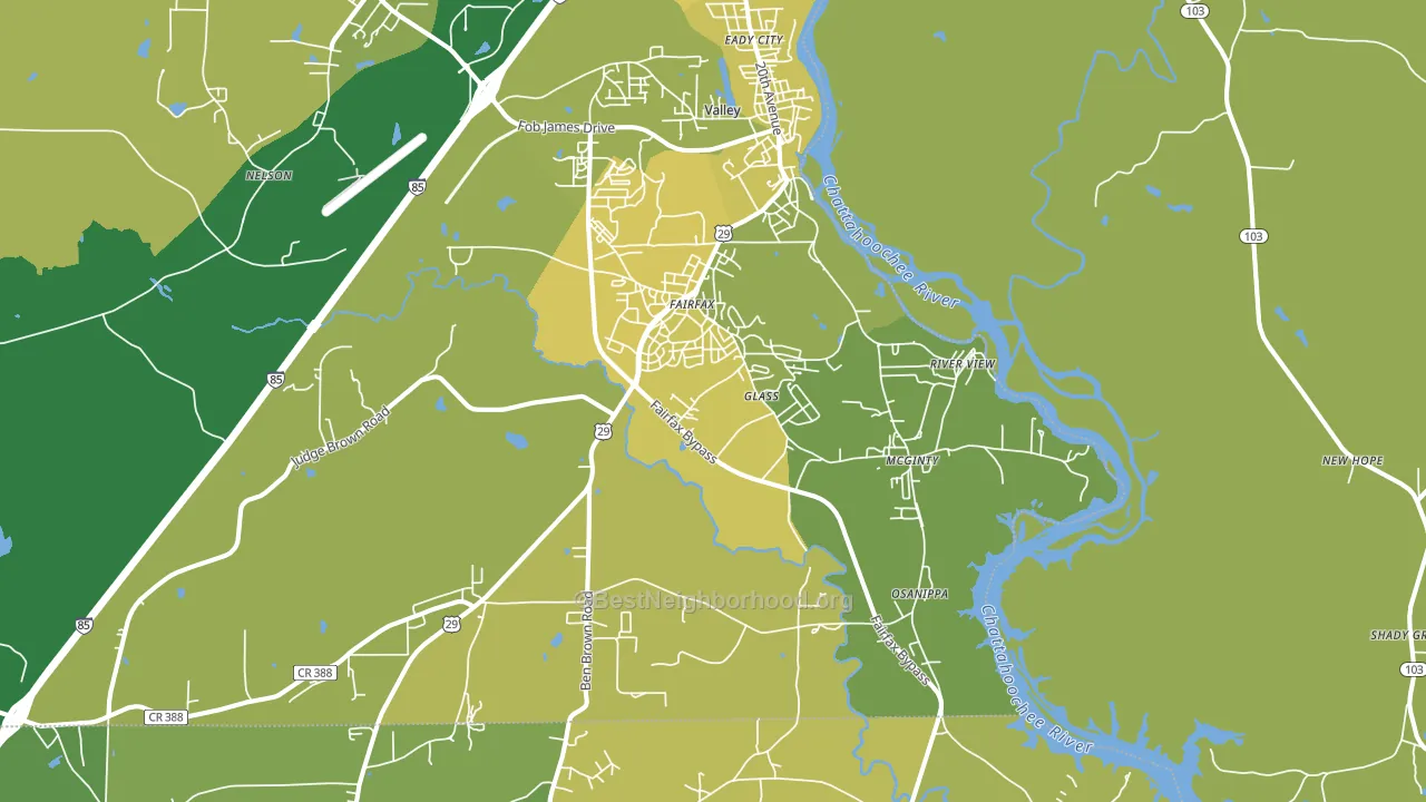 36854, AL block-group voter-turnout map